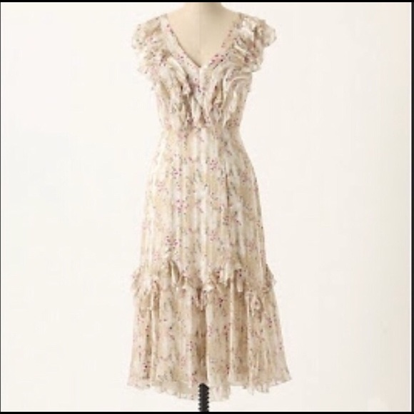 Anthropologie Anna Sui Myotosis Dress 6 - Picture 1 of 3